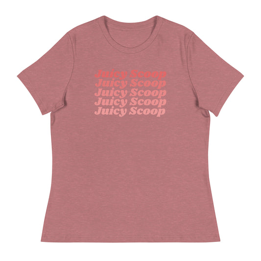 Juicy Scoop Stacked Women's Relaxed T-Shirt