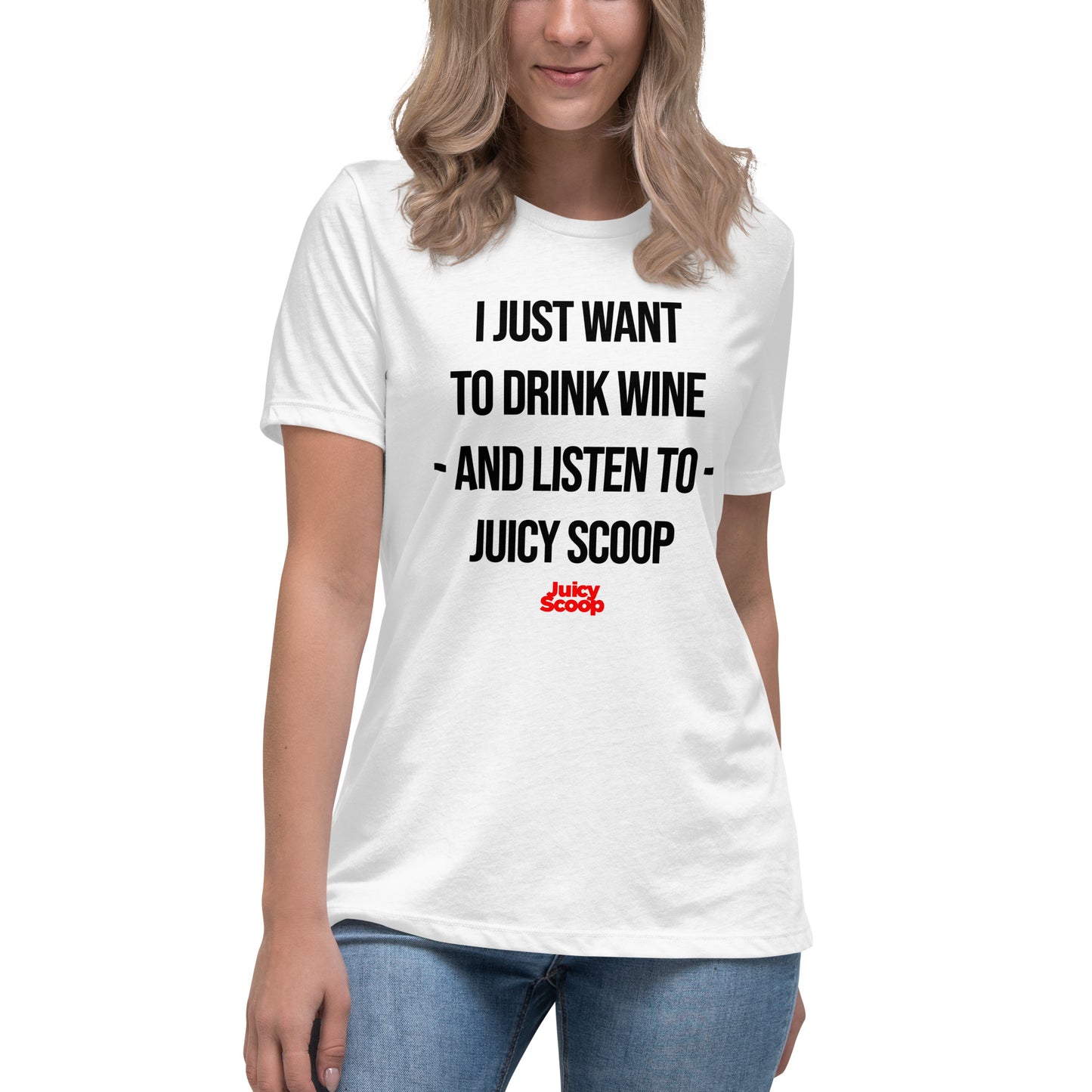 Juicy Scoop x Wine Women's Relaxed T-Shirt