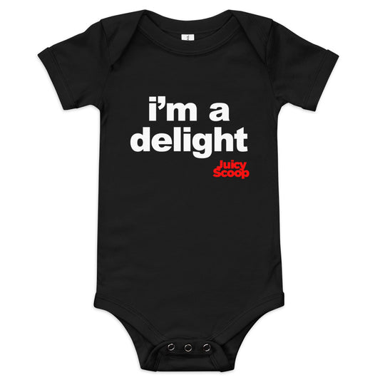 'i'm a delight" Baby Short Sleeve One-Piece