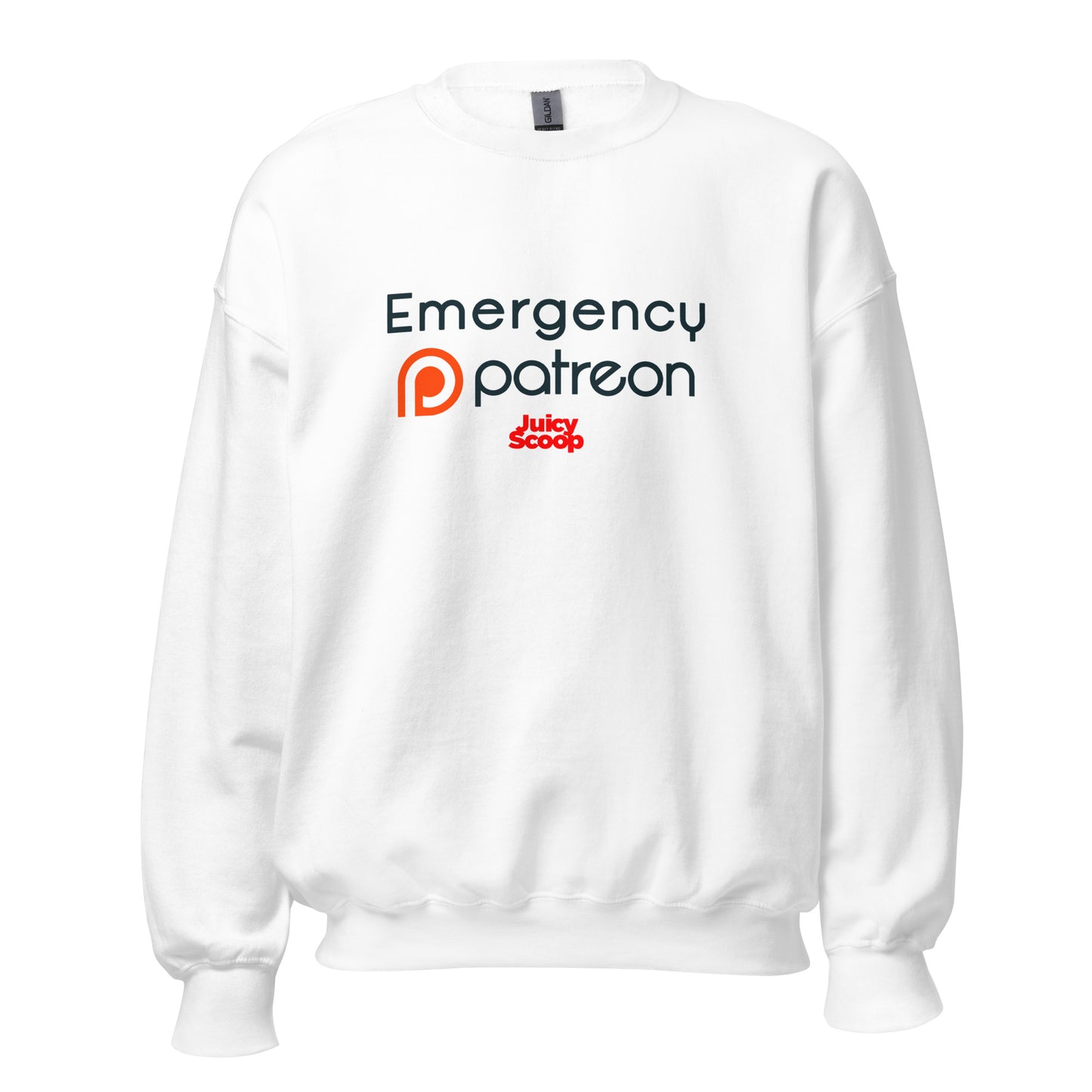 Emergency Patreon Juicy Scoop Unisex Sweatshirt