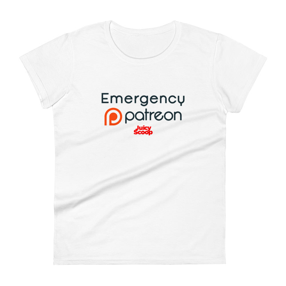 Emergency Patreon Juicy Scoop Women's Short Sleeve T-Shirt