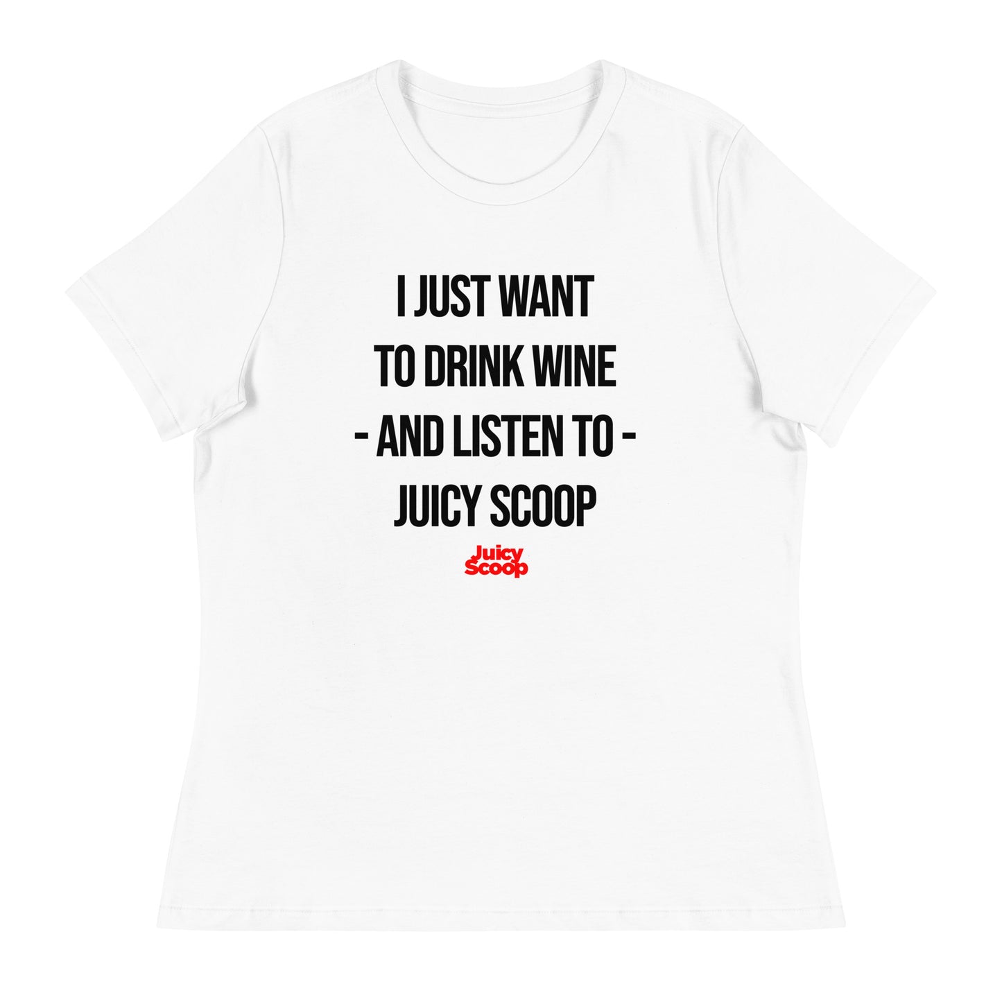 Juicy Scoop x Wine Women's Relaxed T-Shirt